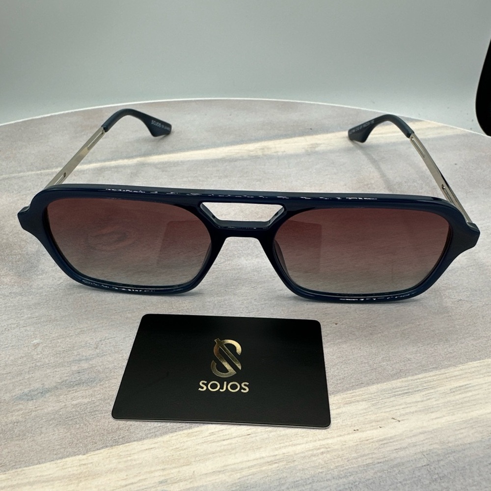 Sojos Women's Navy Blue Polarized Sunglasses